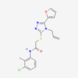 N-(3-chloro-2-methylphenyl)-2-{[5-(furan-2-yl)-4-(prop-2-en-1-yl)-4H-1,2,4-triazol-3-yl]sulfanyl}acetamide