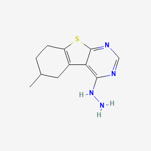 4-Hydrazinyl-6-methyl-5,6,7,8-tetrahydro[1]benzothieno[2,3-d]pyrimidine