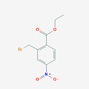 molecular formula C10H10BrNO4 B1510123 Ethyl 2-(bromomethyl)-4-nitrobenzoate CAS No. 89001-54-7