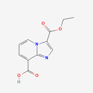 Imidazo[1,2-a]pyridine-3,8-dicarboxylic acid,3-ethyl ester