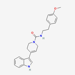 molecular formula C23H25N3O2 B15101286 4-(1H-indol-3-yl)-N-[2-(4-methoxyphenyl)ethyl]-1,2,3,6-tetrahydropyridine-1-carboxamide 