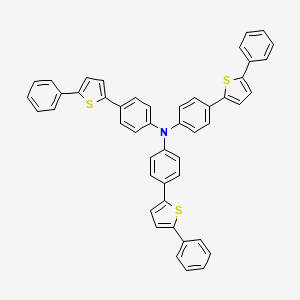 molecular formula C48H33NS3 B1510129 Tris(4-(5-phenylthiophen-2-yl)phenyl)amine CAS No. 803727-09-5