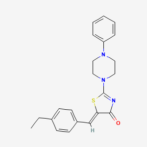 (5Z)-5-(4-ethylbenzylidene)-2-(4-phenylpiperazin-1-yl)-1,3-thiazol-4(5H)-one