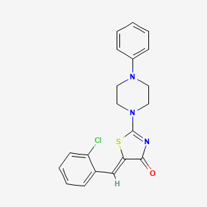 (5Z)-5-(2-chlorobenzylidene)-2-(4-phenylpiperazin-1-yl)-1,3-thiazol-4(5H)-one