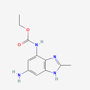 Ethyl (6-amino-2-methyl-1h-benzo[d]imidazol-4-yl)carbamate