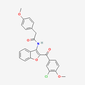 N-{2-[(3-chloro-4-methoxyphenyl)carbonyl]-1-benzofuran-3-yl}-2-(4-methoxyphenyl)acetamide