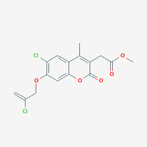 methyl {6-chloro-7-[(2-chloroprop-2-en-1-yl)oxy]-4-methyl-2-oxo-2H-chromen-3-yl}acetate