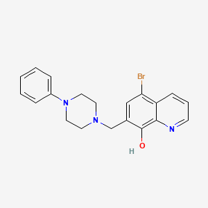 5-Bromo-7-[(4-phenylpiperazin-1-yl)methyl]quinolin-8-ol