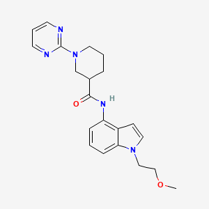 N-[1-(2-methoxyethyl)-1H-indol-4-yl]-1-(pyrimidin-2-yl)piperidine-3-carboxamide