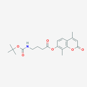 4,8-dimethyl-2-oxo-2H-chromen-7-yl 4-[(tert-butoxycarbonyl)amino]butanoate