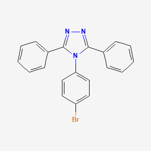 4-(4-bromophenyl)-3,5-diphenyl-4H-1,2,4-triazole
