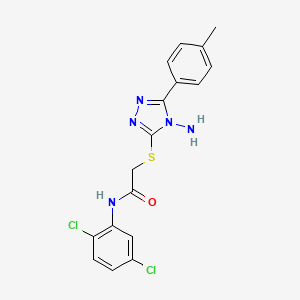 2-((4-amino-5-(p-tolyl)-4H-1,2,4-triazol-3-yl)thio)-N-(2,5-dichlorophenyl)acetamide