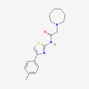 2-azaperhydroepinyl-N-[4-(4-methylphenyl)(1,3-thiazol-2-yl)]acetamide