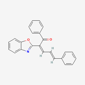 (2Z,4E)-2-(1,3-benzoxazol-2-yl)-1,5-diphenylpenta-2,4-dien-1-one