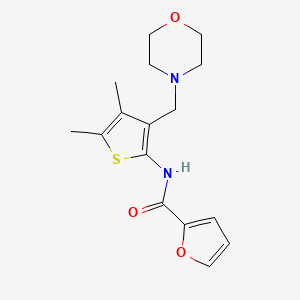 N-[4,5-dimethyl-3-(morpholin-4-ylmethyl)thiophen-2-yl]furan-2-carboxamide