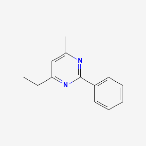 molecular formula C13H14N2 B15101563 4-Ethyl-6-methyl-2-phenylpyrimidine CAS No. 73387-61-8