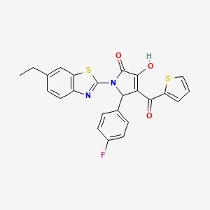 1-(6-Ethylbenzothiazol-2-yl)-5-(4-fluorophenyl)-3-hydroxy-4-(2-thienylcarbonyl)-3-pyrrolin-2-one