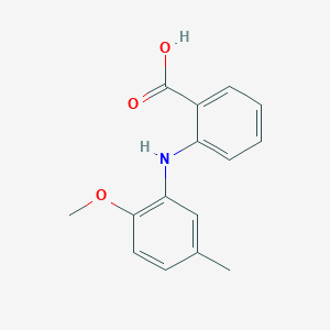 molecular formula C15H15NO3 B15101594 2-((2-Methoxy-5-methylphenyl)amino)benzoic acid CAS No. 24542-66-3