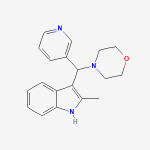 2-methyl-3-[morpholin-4-yl(pyridin-3-yl)methyl]-1H-indole