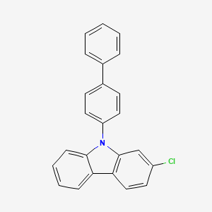 molecular formula C24H16ClN B1510161 9-(Biphenyl-4-yl)-2-chloro-9H-carbazole 