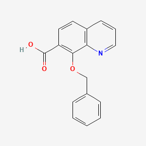 molecular formula C17H13NO3 B1510166 8-(苄氧基)喹啉-7-羧酸 CAS No. 630414-70-9