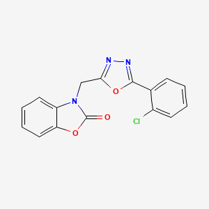 3-{[5-(2-chlorophenyl)-1,3,4-oxadiazol-2-yl]methyl}-1,3-benzoxazol-2(3H)-one