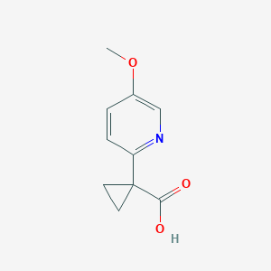 molecular formula C10H11NO3 B1510169 1-(5-甲氧基吡啶-2-基)环丙烷-1-羧酸 CAS No. 1282549-26-1