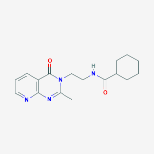 N-[2-(2-methyl-4-oxopyrido[2,3-d]pyrimidin-3(4H)-yl)ethyl]cyclohexanecarboxamide