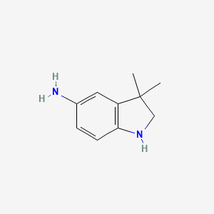 molecular formula C10H14N2 B1510174 3,3-Dimethylindolin-5-amine CAS No. 1158745-51-7
