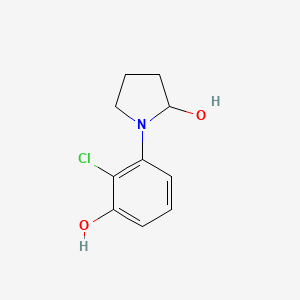 molecular formula C10H12ClNO2 B1510180 1-(2-Chloro-3-hydroxyphenyl)pyrrolidin-2-OL 