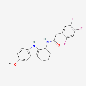 N-(6-methoxy-2,3,4,9-tetrahydro-1H-carbazol-1-yl)-2-(2,4,5-trifluorophenyl)acetamide