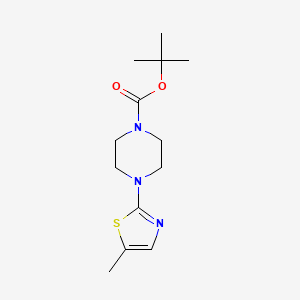 molecular formula C13H21N3O2S B1510190 1-Boc-4-(5-Methylthiazol-2-yl)piperazine 