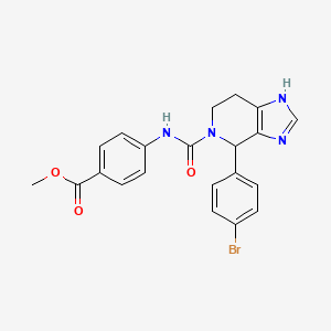 methyl 4-({[4-(4-bromophenyl)-1,4,6,7-tetrahydro-5H-imidazo[4,5-c]pyridin-5-yl]carbonyl}amino)benzoate