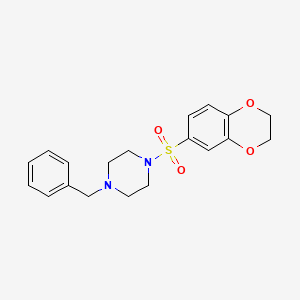 1-Benzyl-4-(2,3-dihydro-1,4-benzodioxin-6-ylsulfonyl)piperazine