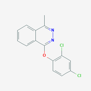 molecular formula C15H10Cl2N2O B15102024 1-(2,4-Dichlorophenoxy)-4-methylphthalazine 