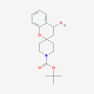 molecular formula C18H25NO4 B1510203 tert-Butyl 4-hydroxyspiro[chroman-2,4'-piperidine]-1'-carboxylate CAS No. 1024604-94-1