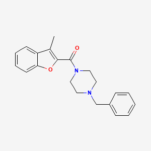 3-Methylbenzo[d]furan-2-yl 4-benzylpiperazinyl ketone