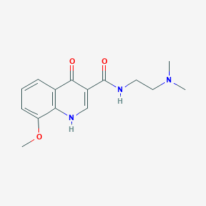 N-[2-(dimethylamino)ethyl]-4-hydroxy-8-methoxyquinoline-3-carboxamide