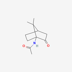 molecular formula C11H17NO2 B15102327 N-(7,7-Dimethyl-2-oxobicyclo[2.2.1]heptan-1-yl)acetamide CAS No. 38989-04-7