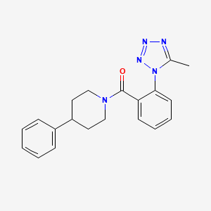 molecular formula C20H21N5O B15102330 [2-(5-methyl-1H-tetrazol-1-yl)phenyl](4-phenylpiperidin-1-yl)methanone 