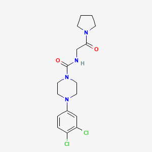 4-(3,4-dichlorophenyl)-N-[2-oxo-2-(pyrrolidin-1-yl)ethyl]piperazine-1-carboxamide