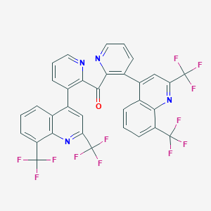 molecular formula C33H14F12N4O B151024 (2,8-双(三氟甲基)喹啉-4-基)(吡啶-2-基)甲酮 CAS No. 35853-55-5