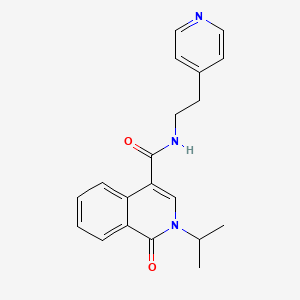 2-isopropyl-1-oxo-N-[2-(4-pyridyl)ethyl]-1,2-dihydro-4-isoquinolinecarboxamide