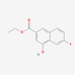 molecular formula C13H11FO3 B1510244 Ethyl 6-fluoro-4-hydroxy-2-naphthoate CAS No. 1093073-40-5