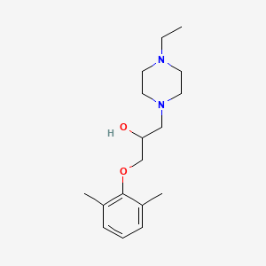 molecular formula C17H28N2O2 B15102466 1-(2,6-Dimethylphenoxy)-3-(4-ethylpiperazin-1-yl)propan-2-ol 