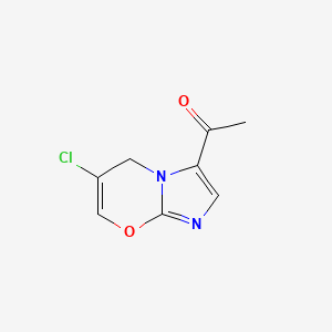 molecular formula C8H7ClN2O2 B1510250 1-(6-Chloro-5H-imidazo[2,1-b][1,3]oxazin-3-yl)ethanone CAS No. 30493-40-4