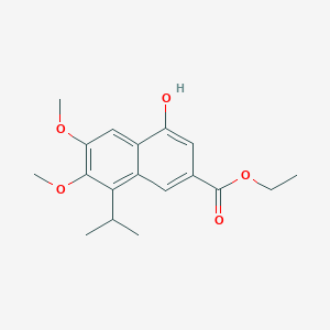 molecular formula C18H22O5 B1510253 4-羟基-8-异丙基-6,7-二甲氧基-2-萘甲酸乙酯 CAS No. 1174764-48-7