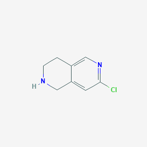 molecular formula C8H9ClN2 B1510254 7-Chloro-1,2,3,4-tetrahydro-2,6-naphthyridine CAS No. 1060816-44-5