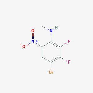 molecular formula C7H5BrF2N2O2 B1510255 4-Bromo-2,3-difluoro-N-methyl-6-nitroaniline CAS No. 1381944-44-0