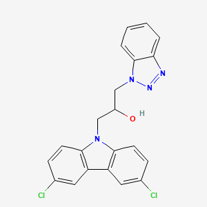 1-(1H-benzotriazol-1-yl)-3-(3,6-dichloro-9H-carbazol-9-yl)propan-2-ol